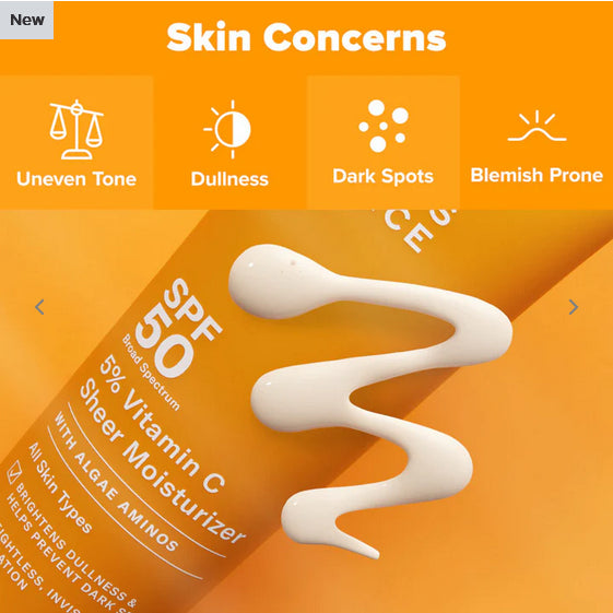 ( NEW ) Paula's Choice 5% Vitamin C Sheer Moisturizer SPF 50