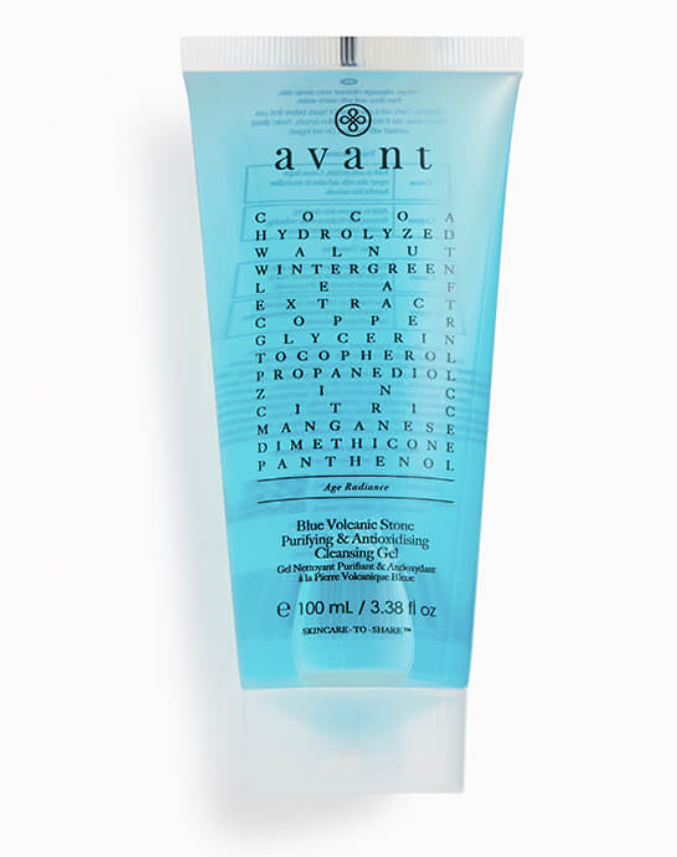 Avant Cocoa Blue Volcanic Stone Purifying & Antioxidising Cleansing Gel 100ml