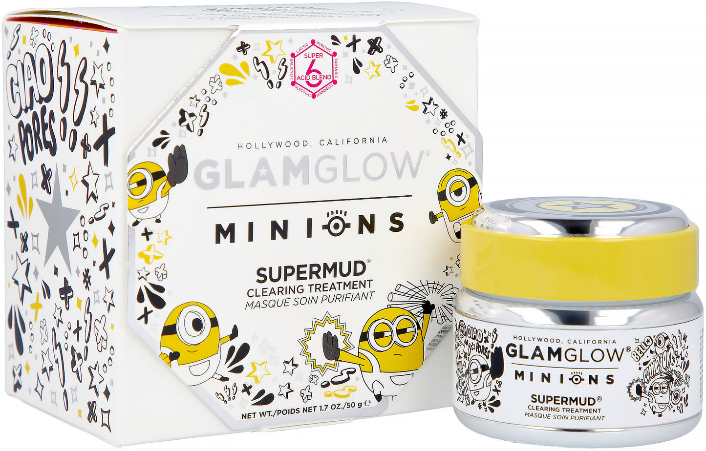 GLAMGLOW x Minion SUPERMUD Clearing Treatment Mask - Limited Edition