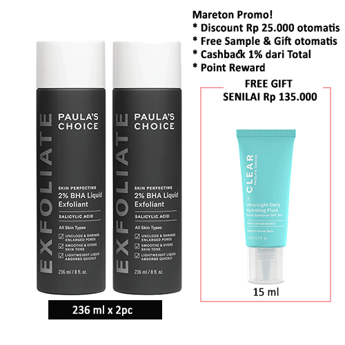 Promo Skin Perfecting 2% BHA Liquid 236ml x2