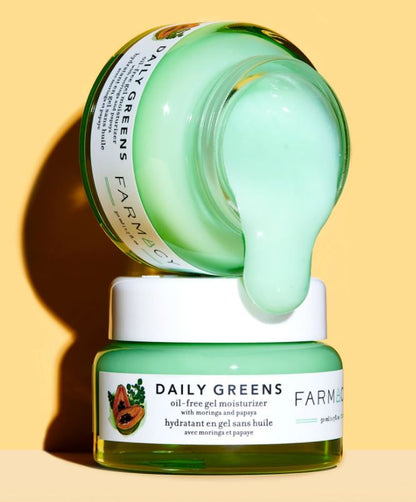 DAILY GREENS oil-free gel moisturizer with moringa and papaya