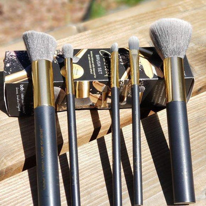 Charcoal 5 Piece Brush Set - INDOSHOPPER